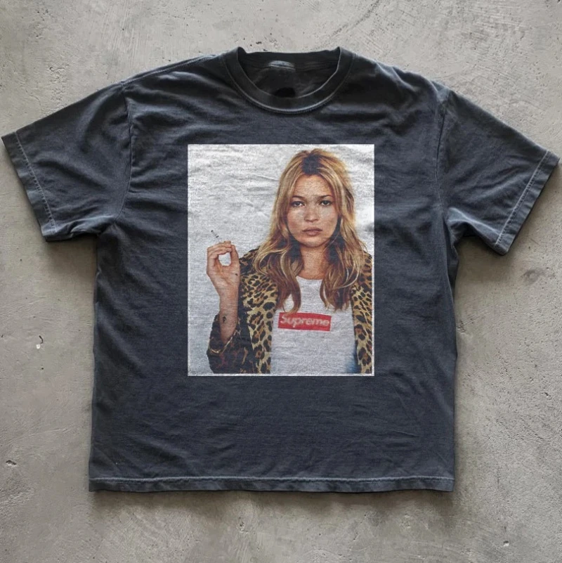 Hot Men Women Singer Music Shirt S-4XL White Cotton T Shirt Tee Summer American-style Y2K Print Printed Cotton Casual T-shirt