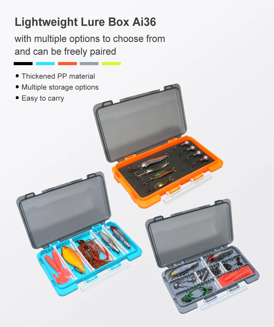 Angeln Tackle Box Tragbare Kunststoff Köder Zubehör Box Fischer Werkzeug Fall Haken Köder Lagerung Organizer Karpfen Angeln Lieferungen – Detail 1