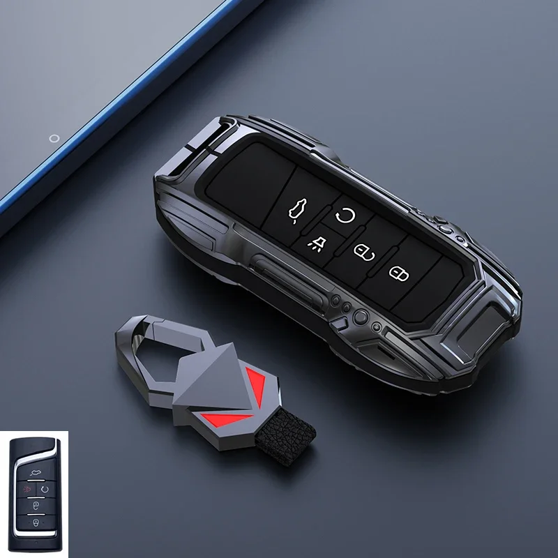 

Zinc Alloy Car Key Case Cover For GAC Trumpchi GS4 GM8 GA3 GA6 SGS7 GA4 GS5 GS3 Legend GS8 Keychain Keyless Box Accessories
