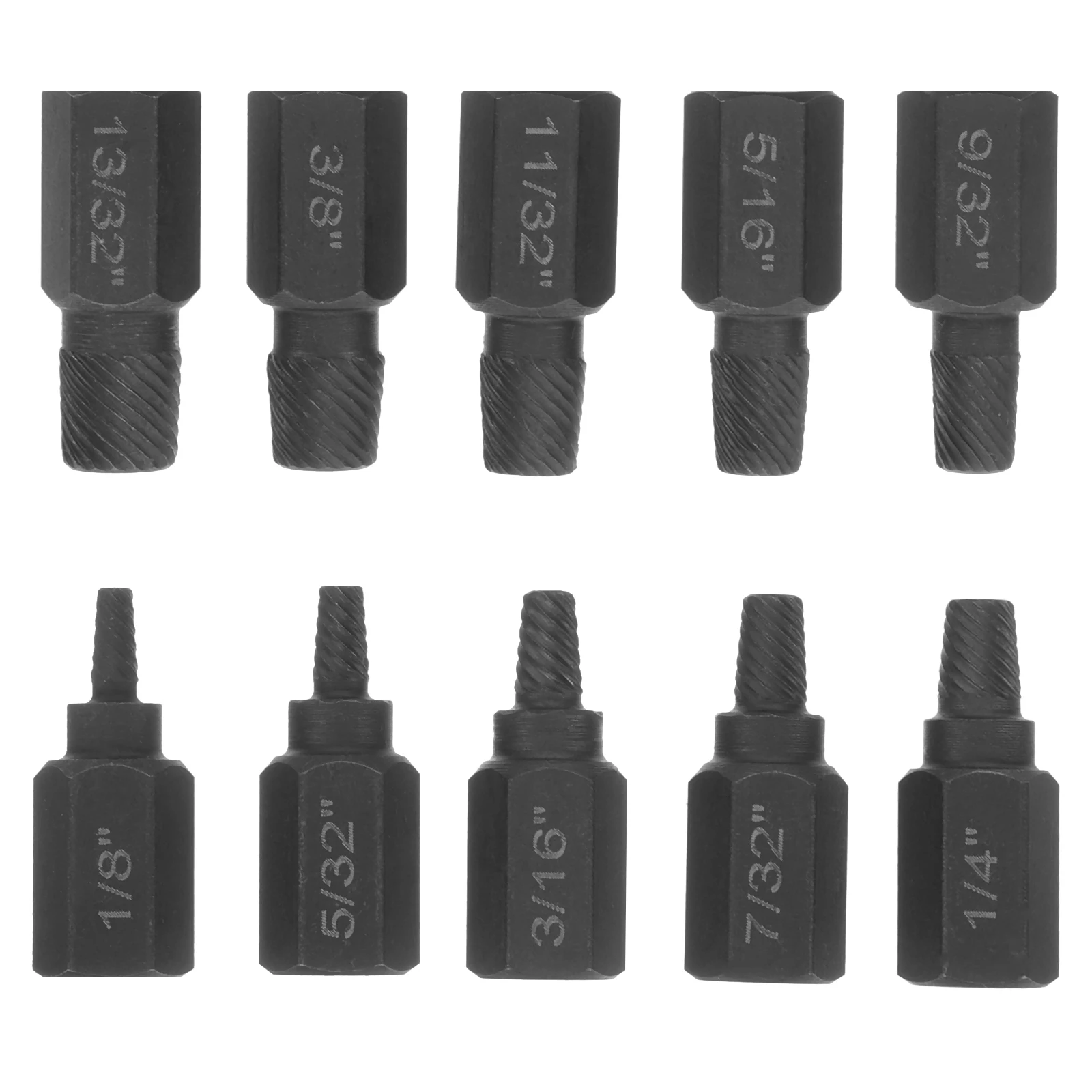

1 set Screw H 1 8 13 32 Inch Bolt Remover Stripped Tool H Tap Die Set Bolt Extractor Stripped Screw Remover Black