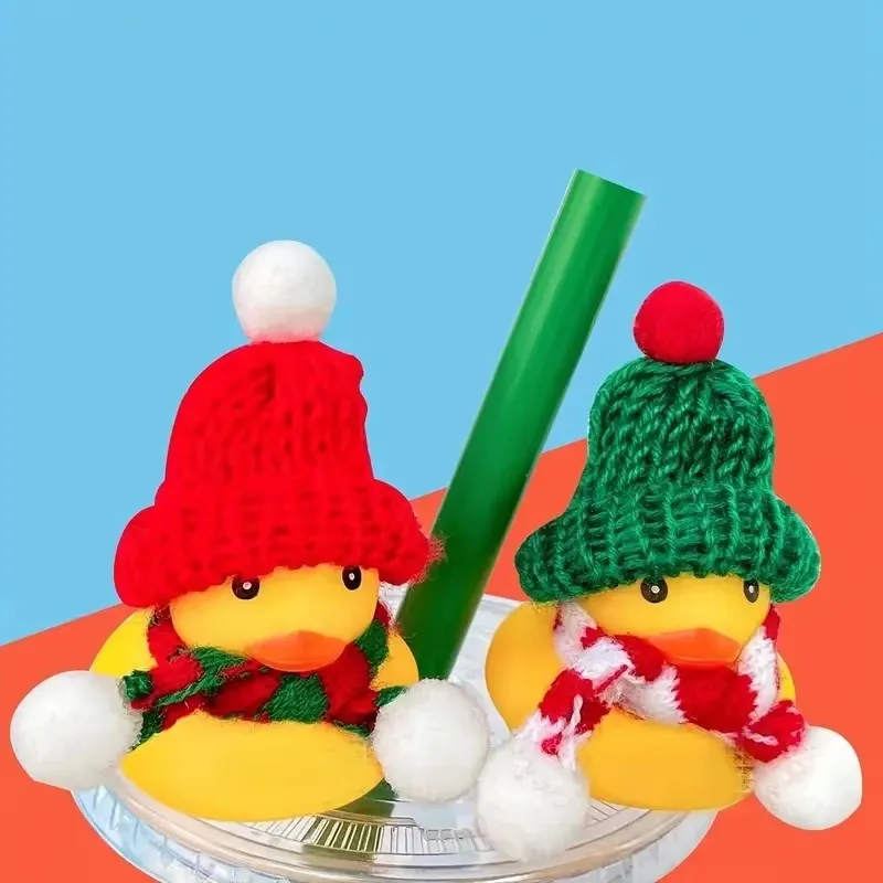 5pcs/set Mini Knitted Christmas Hat Multiple Styles To Choose From Suitable For Mini Toy Dolls Wear DIY Decorative Christmas Hat