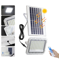 LED Solar Light Outdoor Solar Reflector Spotlights With Remote Control Flood Lights IP65 Waterproof For Porch Patio Garage