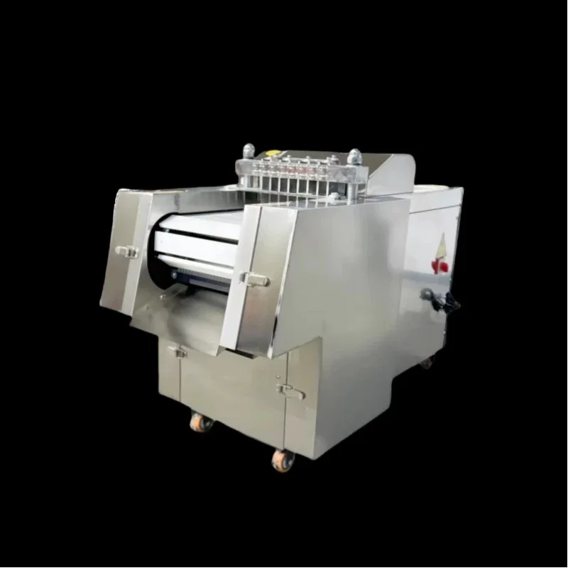 

Commercial stainless steel semi-automatic meat cutter fresh frozen meat cube machine