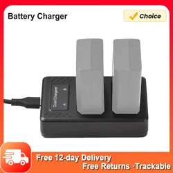 Portable 2-slot Battery Charger for Godox V1/V860III Series Flash Speedlite Batteries VB26A/VB26B/VB30 Battery Charger 5V/3A 15W
