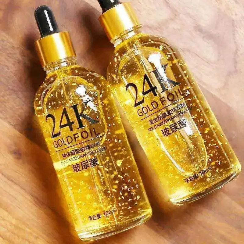 lorione 24k GoldFace Serum Kwas hialuronowy Przeciwstarzeniowe Lifting twarzy Esencja kolagenowa Nikotynamidowe Serum wybielające Pielęgnacja skóry 30/100ml