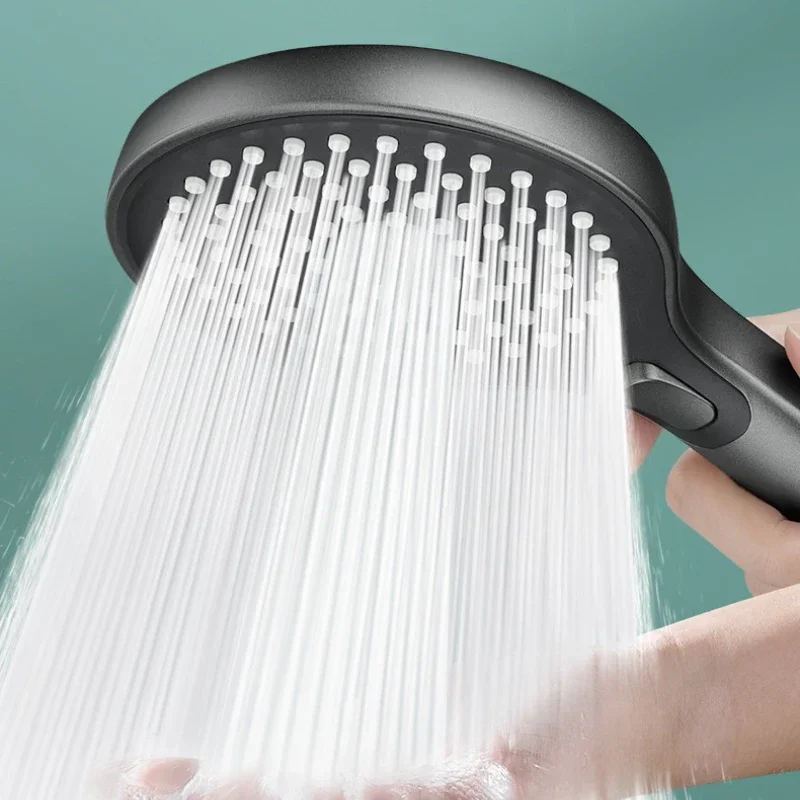 Boosting showerhead with strong pressure, household shower head with one hole and three water outlets