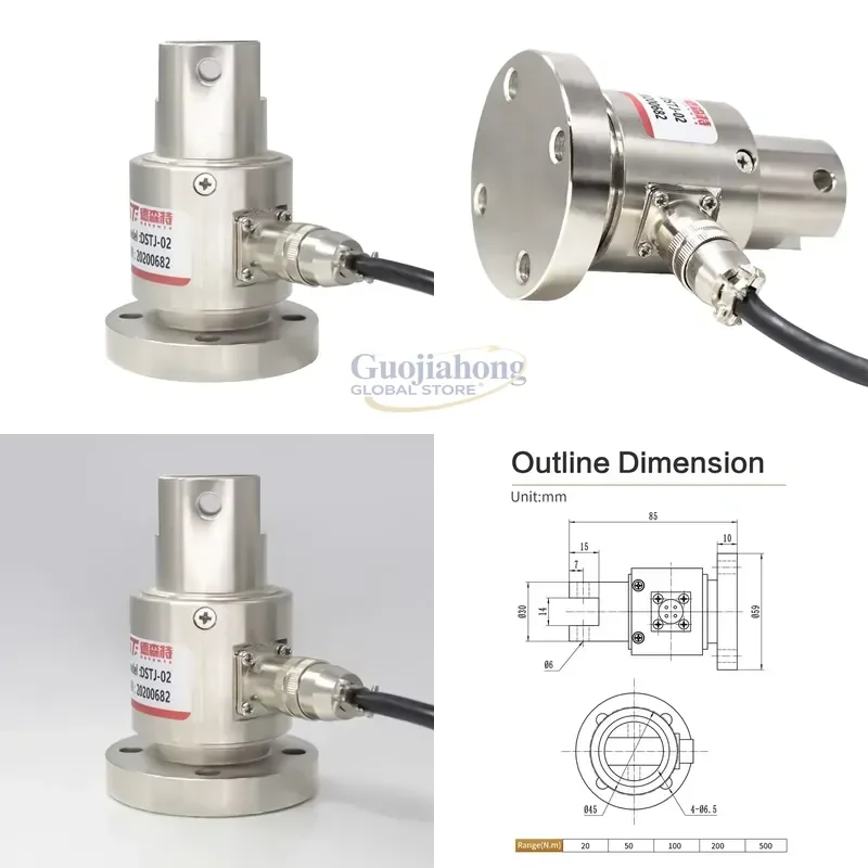 

2026 HOT 200 500Nm custom Alloy Steel non-standard wrench force measurement static torque load cell sensor