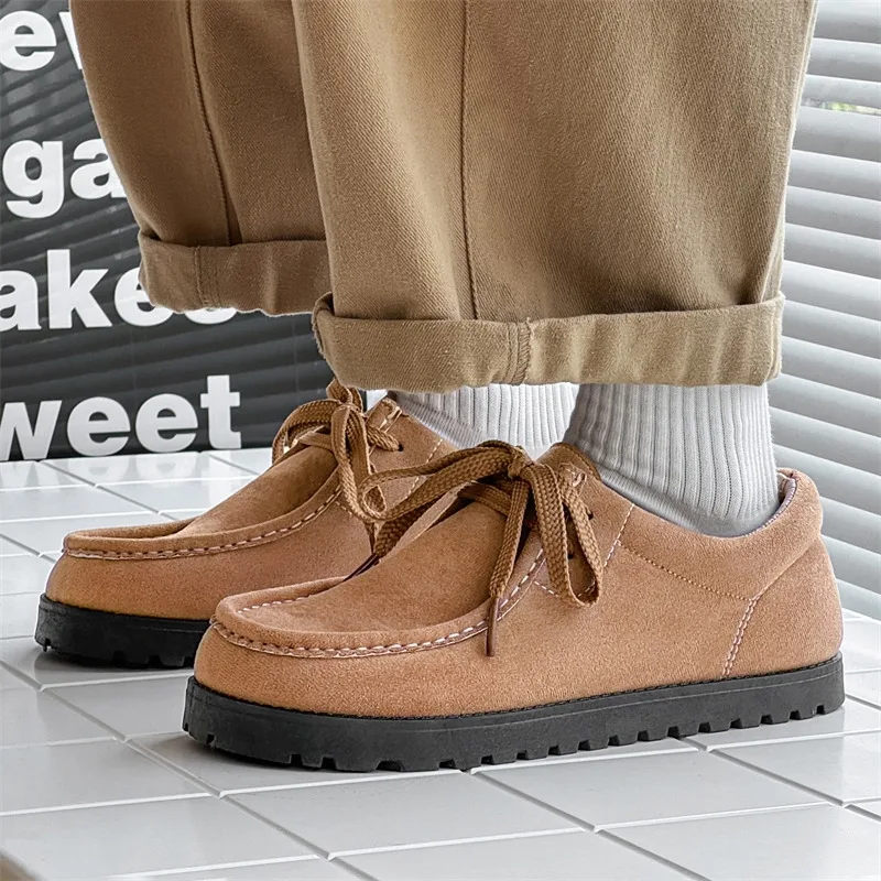 2025 オリジナルローファー男性フラット夏快適なハーフシューズ男レトロブラウンノンスリップメンズカジュアルシューズ zapatos パラやつ