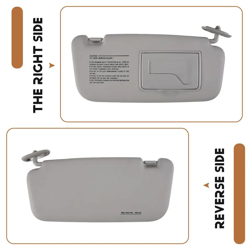 Eco-Friendly Car Sun Visor For GETZ CLICK 2002-2012 Car Front Sunvisor Cover Sunshade Shade With Mirror