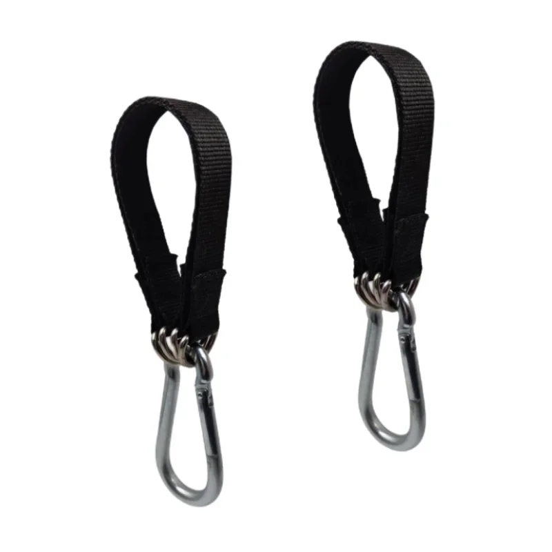 150KG Bearing Load Hanging Belt T-bar Strap Dumbbell Barbell Rope Handles Strap Tree Swing Strap Hook Ring Connecting Belt