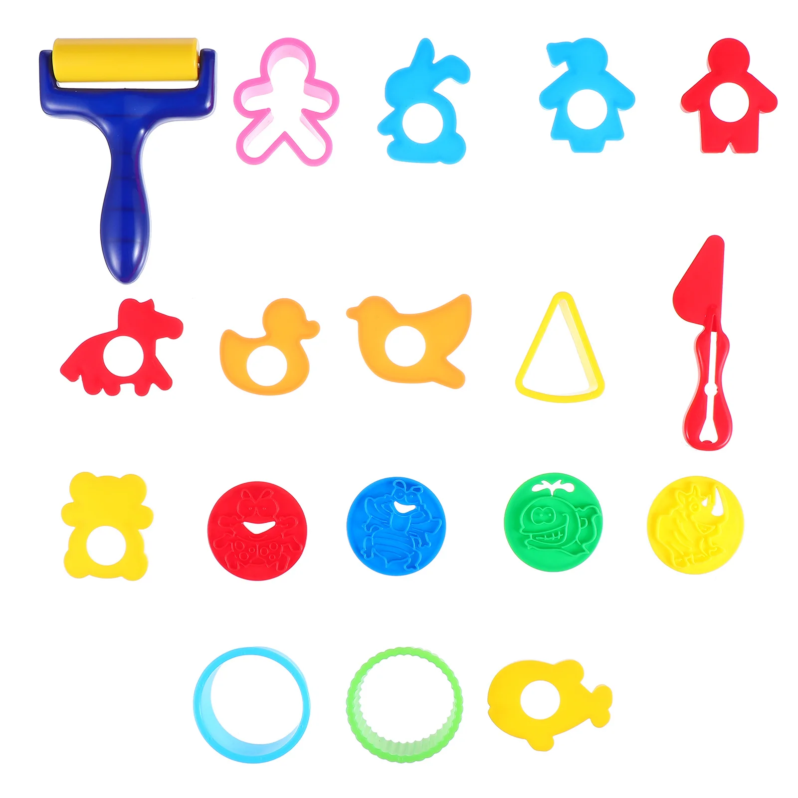 18Pcs DIY Animal Mold for Children Vibrant Colors Attractive Shapes Handmade Plasticine Activities Enhance Discrimination Skills