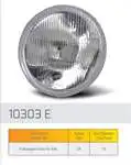 Store code: 10303D optical headlight reflector,