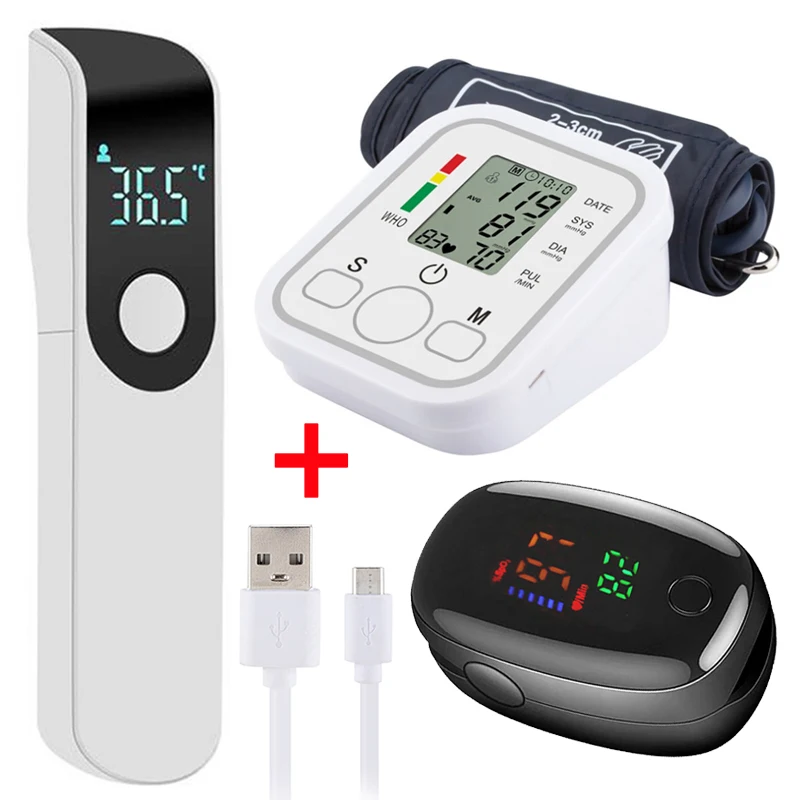 Automatic Digital ARM Blood Pressure Monitor Sphygmomanometer Tonometer Tensiometer Heart Rate Pulse Meter BP Monitor Healthy