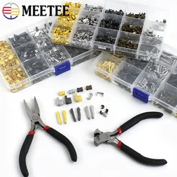 3#5#8# 1Set Zipper Repair Pin Kit+Zippers Disassembly Tool Pliers Clothing Zip Modification Metal Stopper Non-slip Buckle Manual