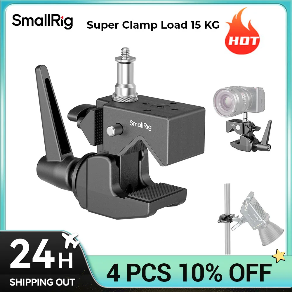 SmallRig Super Clamp Support Kit Aluminum Alloy Load 15kg with 1/4