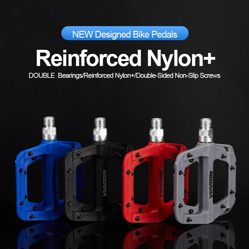 

Ультралегкие нескользящие нейлоновые педали для горного велосипеда, с двойными подшипниками, герметичные, аксессуары для велосипедов