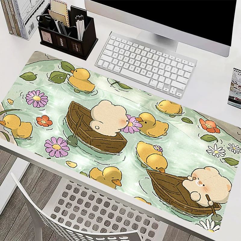 Baby Bear Mouse Pad Laptop Computer Gamer Desk Mat Large Gaming E-sports Mousepad Rubber Keyboard Pad Cute Decorative Mausepad