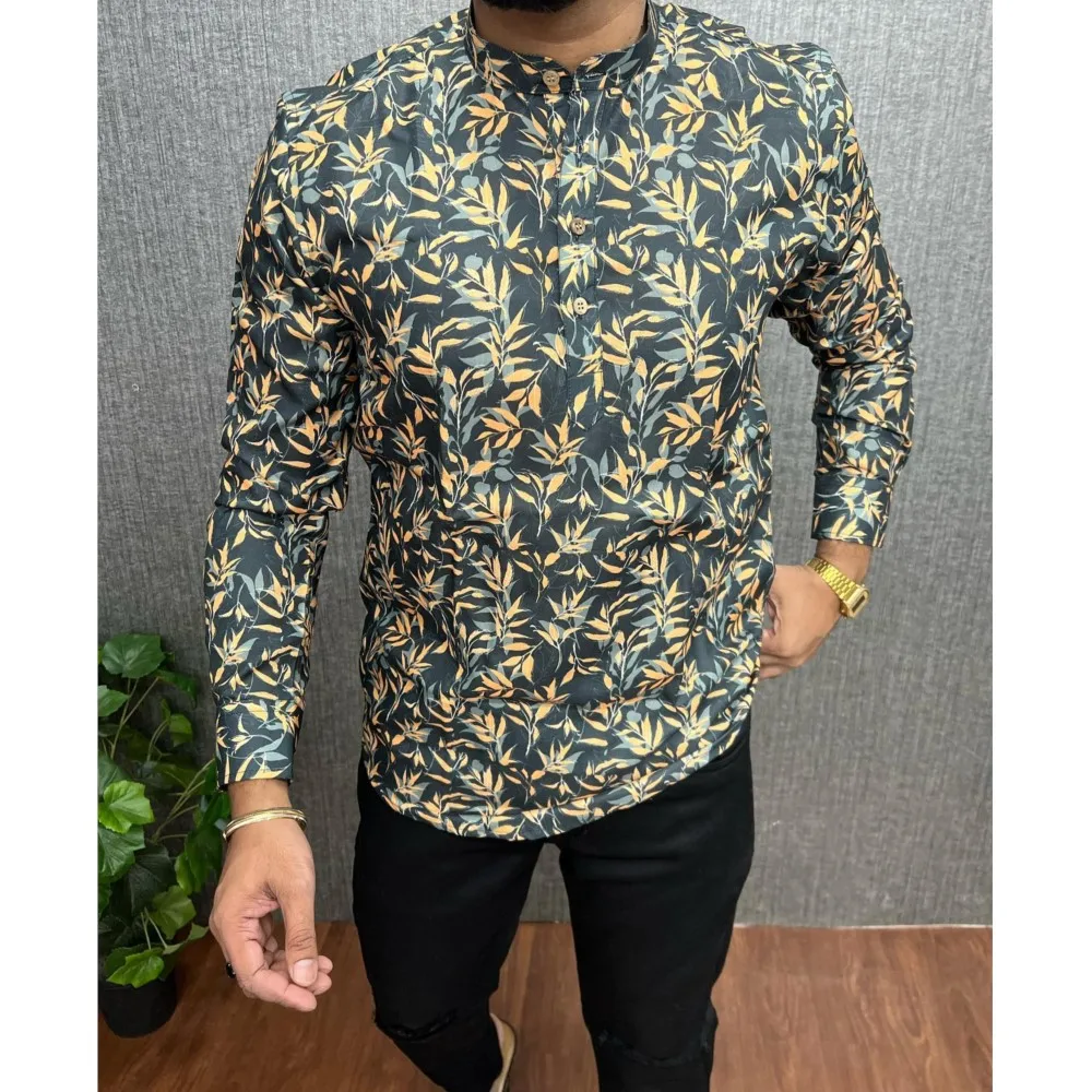 ملابس الطاووس الإسلامية الإسلامية للرجال جوبا ثوب طباعة كيمونو قميص المملكة العربية السعودية Musulman ارتداء عباية قفطان إسلامي بأكمام طويلة #5