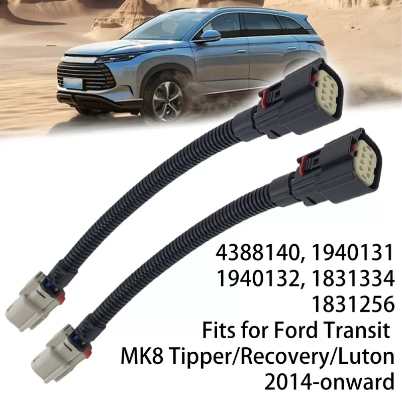 2pcs For Ford Transit Mk8 Tipper Pair Of Tail Light Lamp Wiring Looms  8 Pins 2125711 2125715 For Ford Transit Mk6/ Mk7/ Mk8