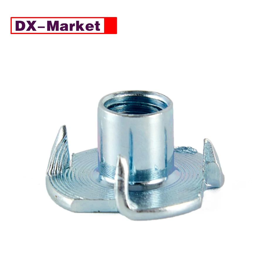 3/8-16สี่ Claw Lock T Nut ,UNC ใส่ไม้ผู้ผลิต,B024