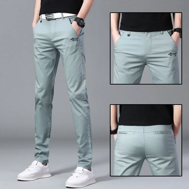 Men's Golf Clothing 2024 Spring Men's Golf Wear Spring Elastic Golf Pants Fashionable Mens Long Pants Golf Wear Men Horse Trouse