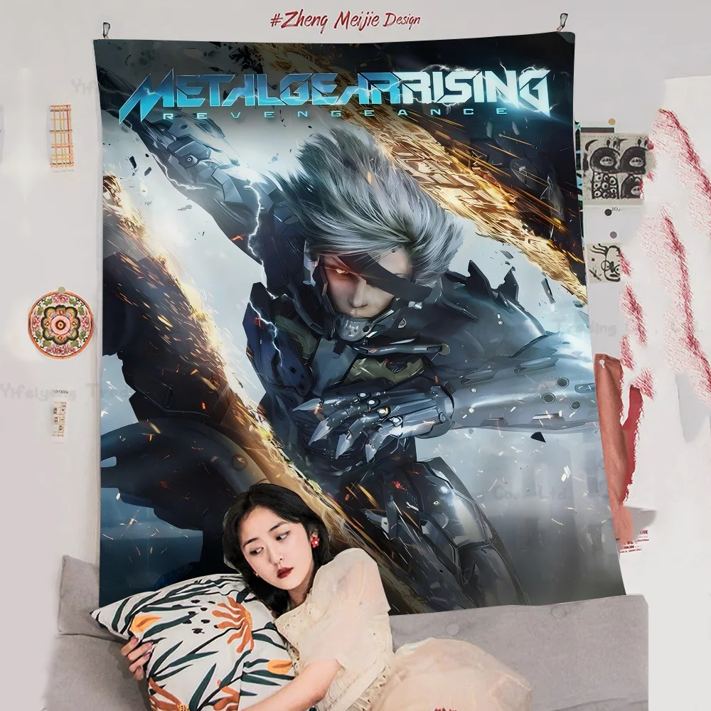 

Metal Gear Rising Revengeance Printed Large Wall Tapestry Hanging Tarot Hippie Wall Rugs Dorm Home Decor