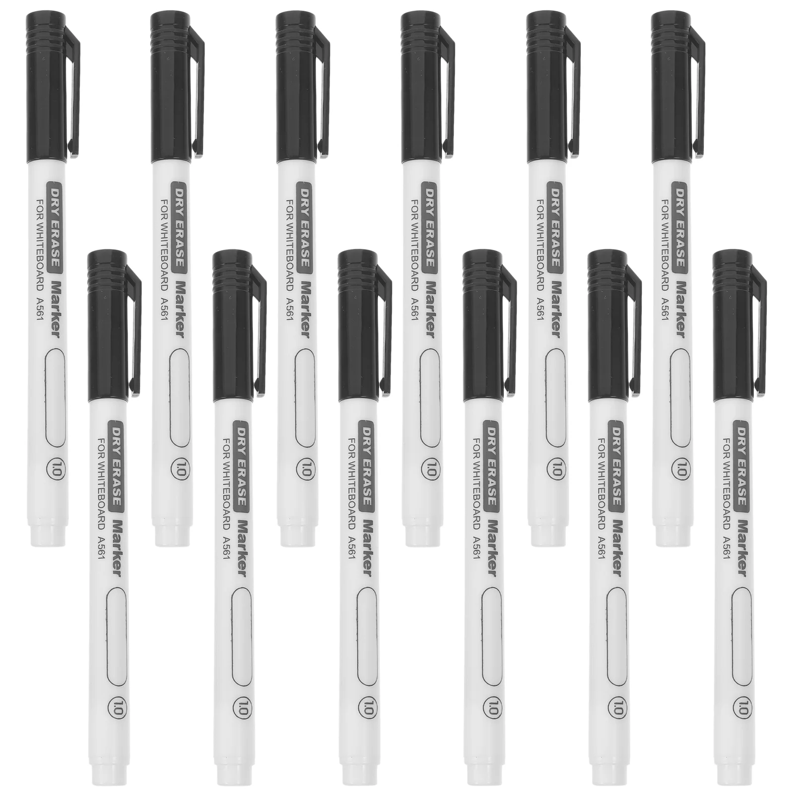 

12 Pcs Whiteboard Pen Mark Dry Erase Markers Thin Brush Classroom Plastic Teacher Marking Student