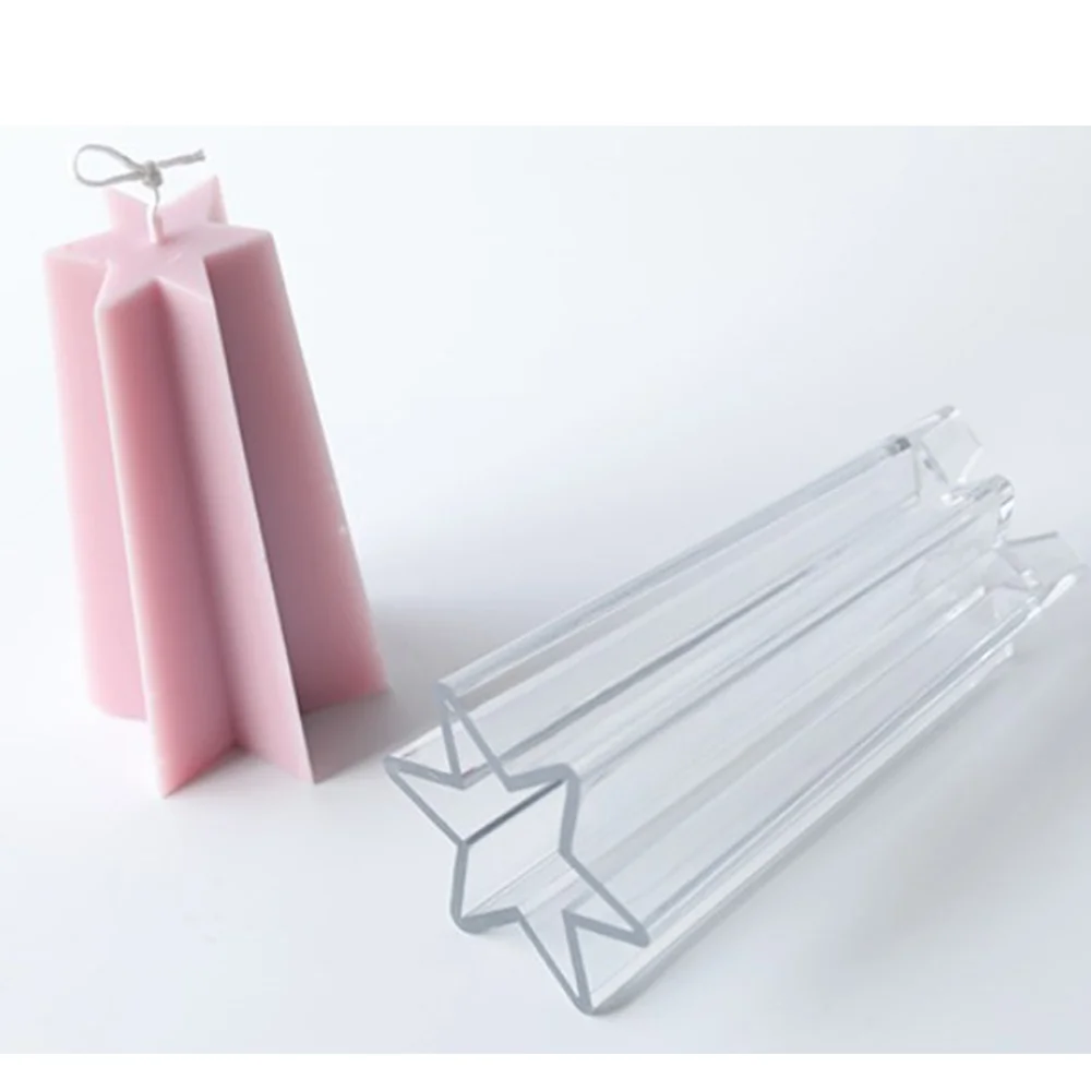 AEE4-Creative مسدس قالب شمع ستار الديكور الشموع أدوات قوالب الشموع لتقوم بها بنفسك شكل شمعة ، قوالب صنع الشموع #5