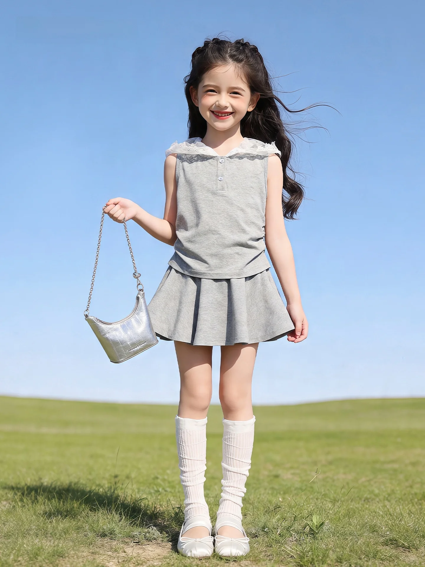 ensemble-d'ete-pour-filles-2026-nouveau-style-vetements-decontractes-pour-enfants-jupe-deux-pieces-pour-grandes-filles-anti-humidite