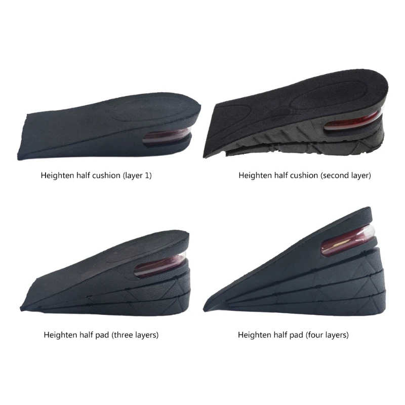 1 Pair Soft Breathable Replacement Insoles for Men Women, Elastic Shock-Absorbing Height Increasing Sports Shoe Insoles