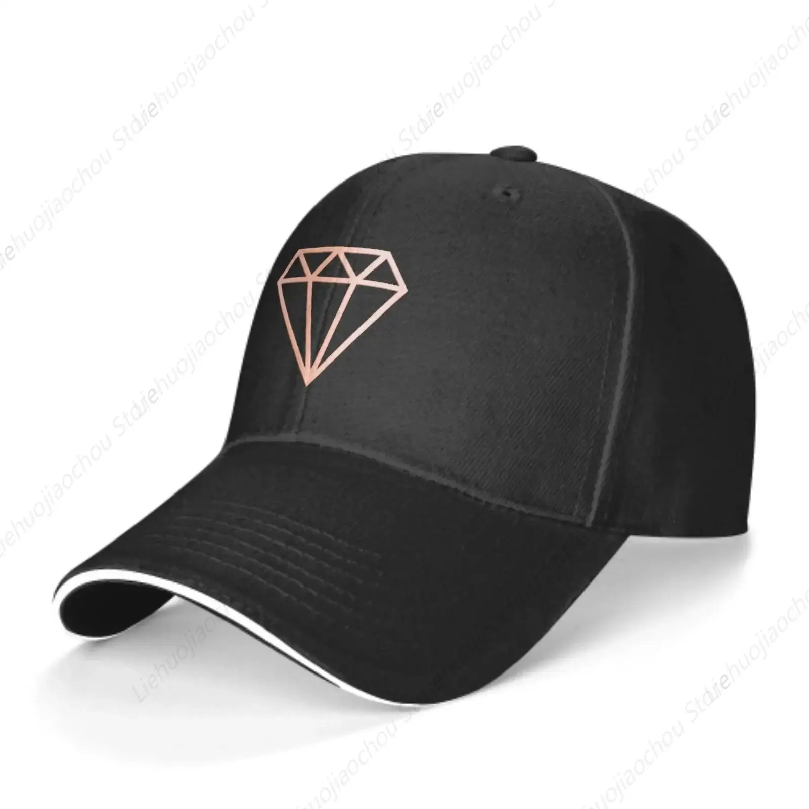 Golden Diamond Casual Sandwich Duck Tongue Cap Adult Breathable Unisex Sport Hat Outdoor Leisure Sports Shading Sun Protection