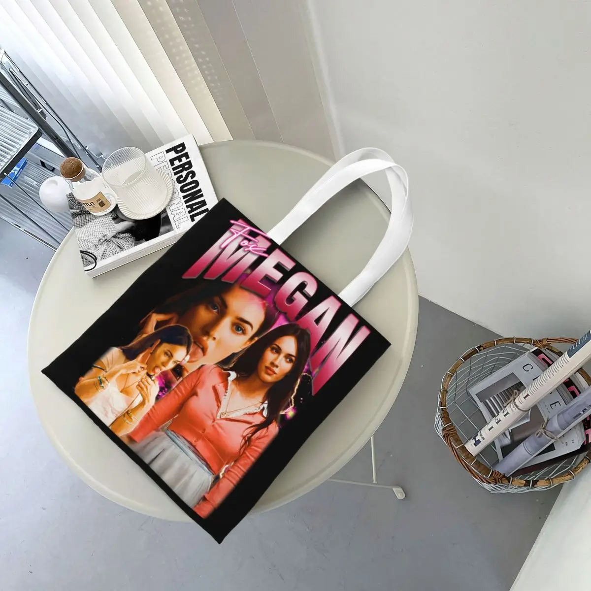 Borsa Tote in tela con accessori per la volpe di Megan per le borse della moda quotidiana delle donne Handbang