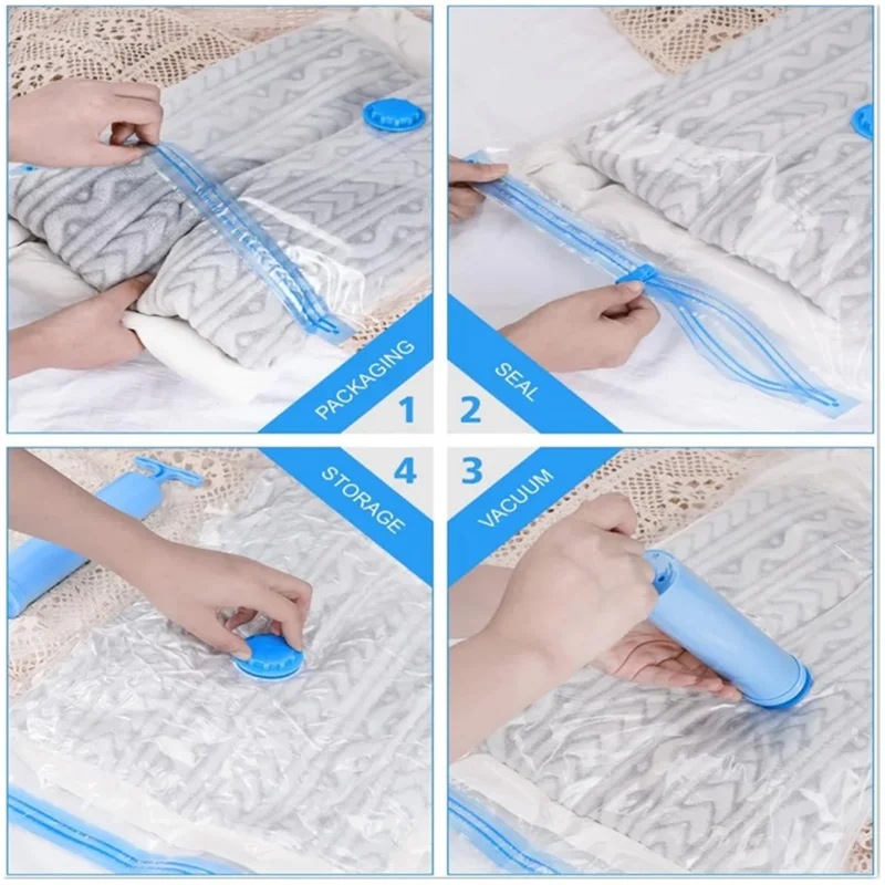 

ABCL Vacuum Storage Bags,Vacuum Bag Packaging Saves Space,For Bedding Clothes Travel Storage Bedroom Storage Bags