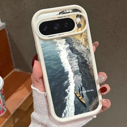 Ocean Scenery Pattern Phone Case For Google Pixel 8 Pro 8A 9 Pro XL Shockproof Soft TPU Silicone Back Cover For Pixel 9 8 Pro