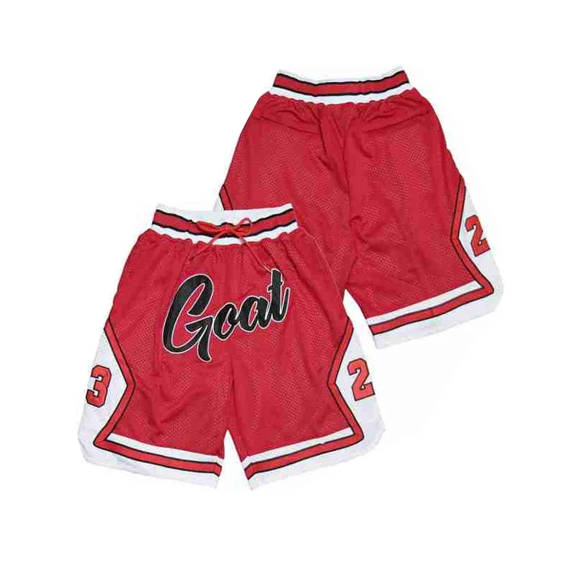 Basketball shorts Four pockets GOAT 23 Outdoor sports Beach pants Sewing embroidery high quality 2024 New style