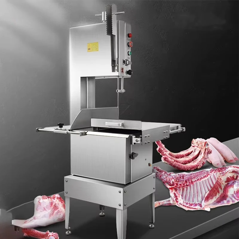 Heavy‑Duty Electric Bone Cutting Knife Machine, Stainless‑Steel Food Processor for Rib, Frozen‑Meat and Bone Cutting