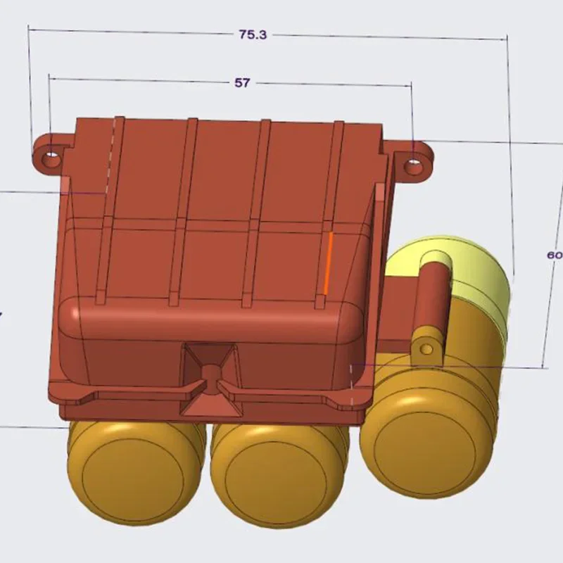 1:14e Schaal JDMODEL Plastic Simulatie Batterij Box gas Tank voor Tamiya RC Truck Benz 3363 1851 ACTROS AROCS JDM-158-I