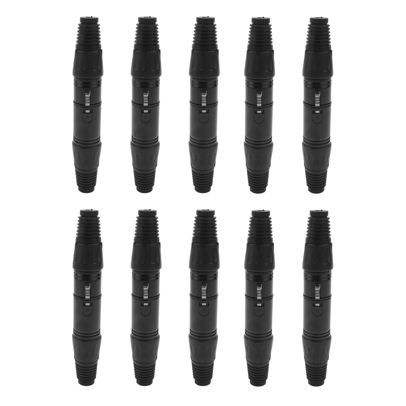 Microfone cabo de extensão com plugue, soquete de áudio, conector Mic, adaptador, macho para fêmea, 3Pin, Xlr, 20pcs