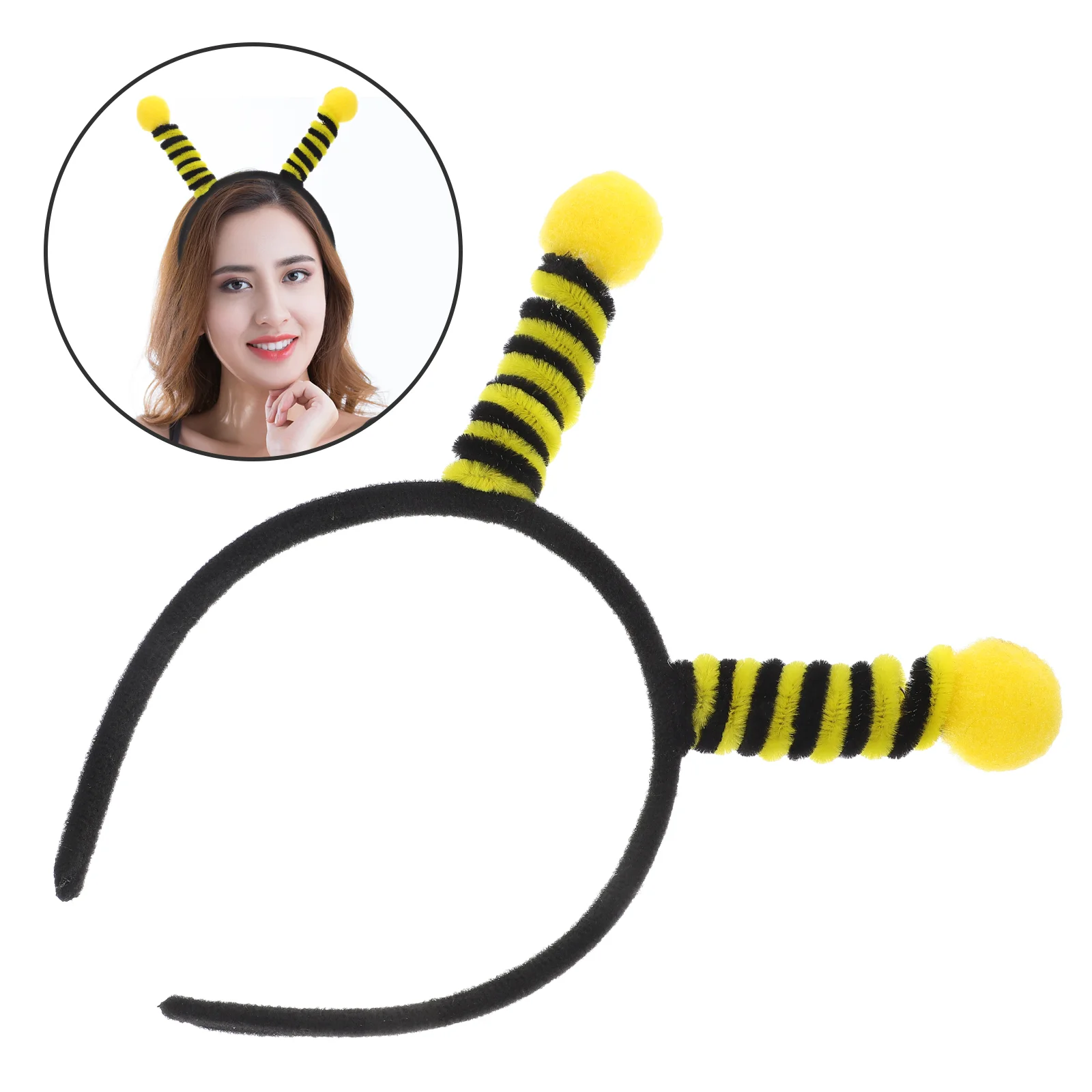 5 Pcs Bee Headband Makeup Cosplay Headbands Masquerade Party Antenna Tentacle Fabric Child Favors