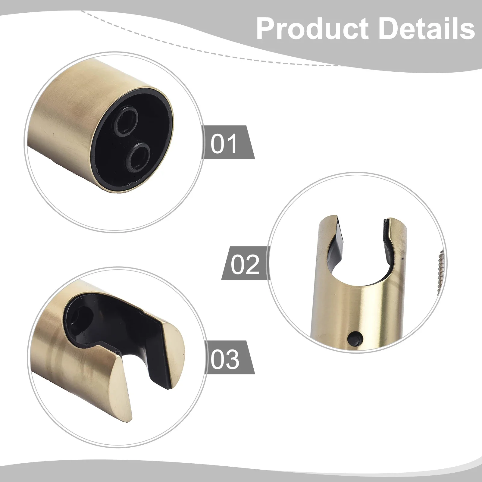 Rvs Handheld Bidet Sproeier Houder Punch Gratis Douchekop Beugel Muur Handbediende Sproeier Nozzle Houder