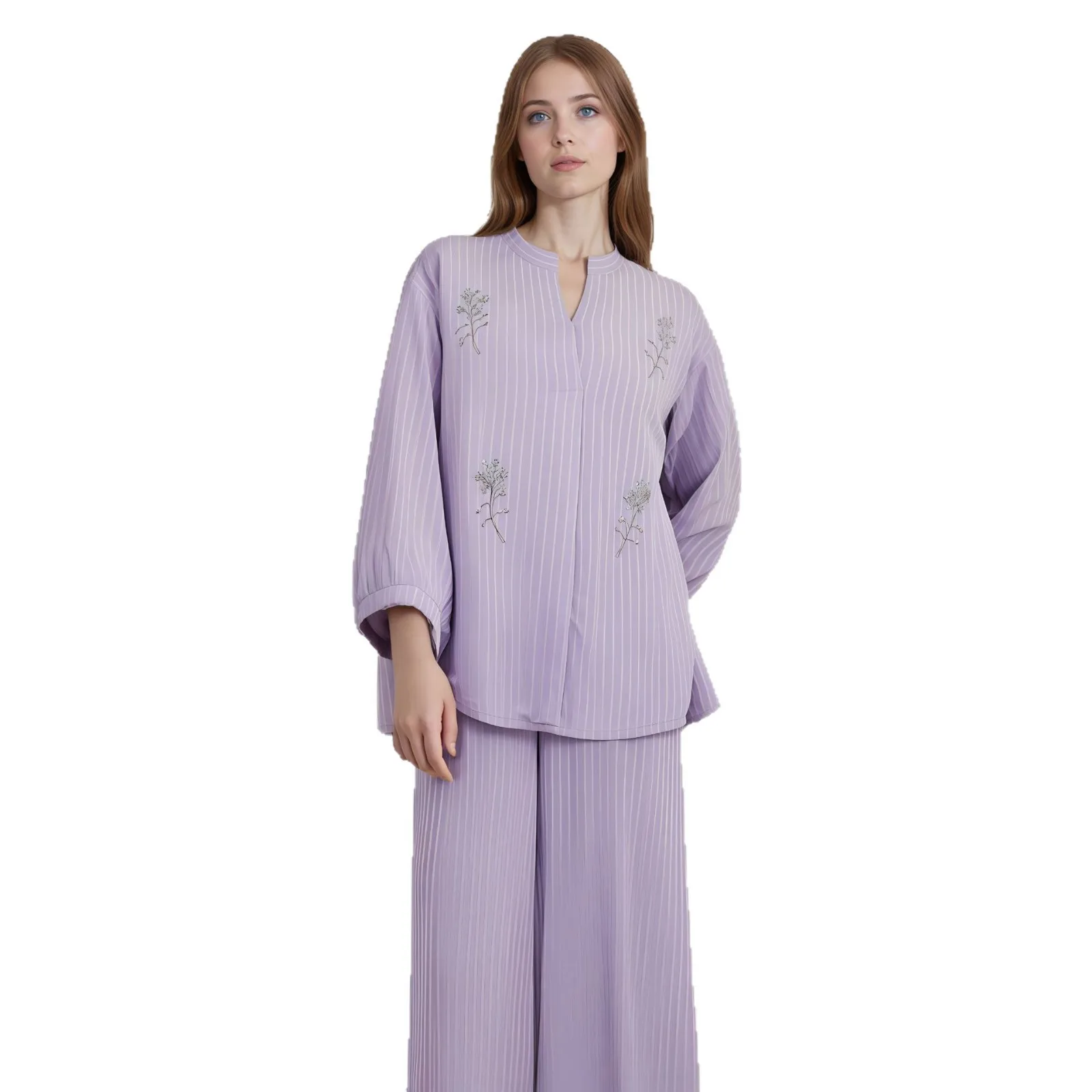 

2 Piece Set Africa Clothes 2025 African Dashiki New Dashiki Fashion Suit Top And Trousers Super Elastic Party Big Size For Lady