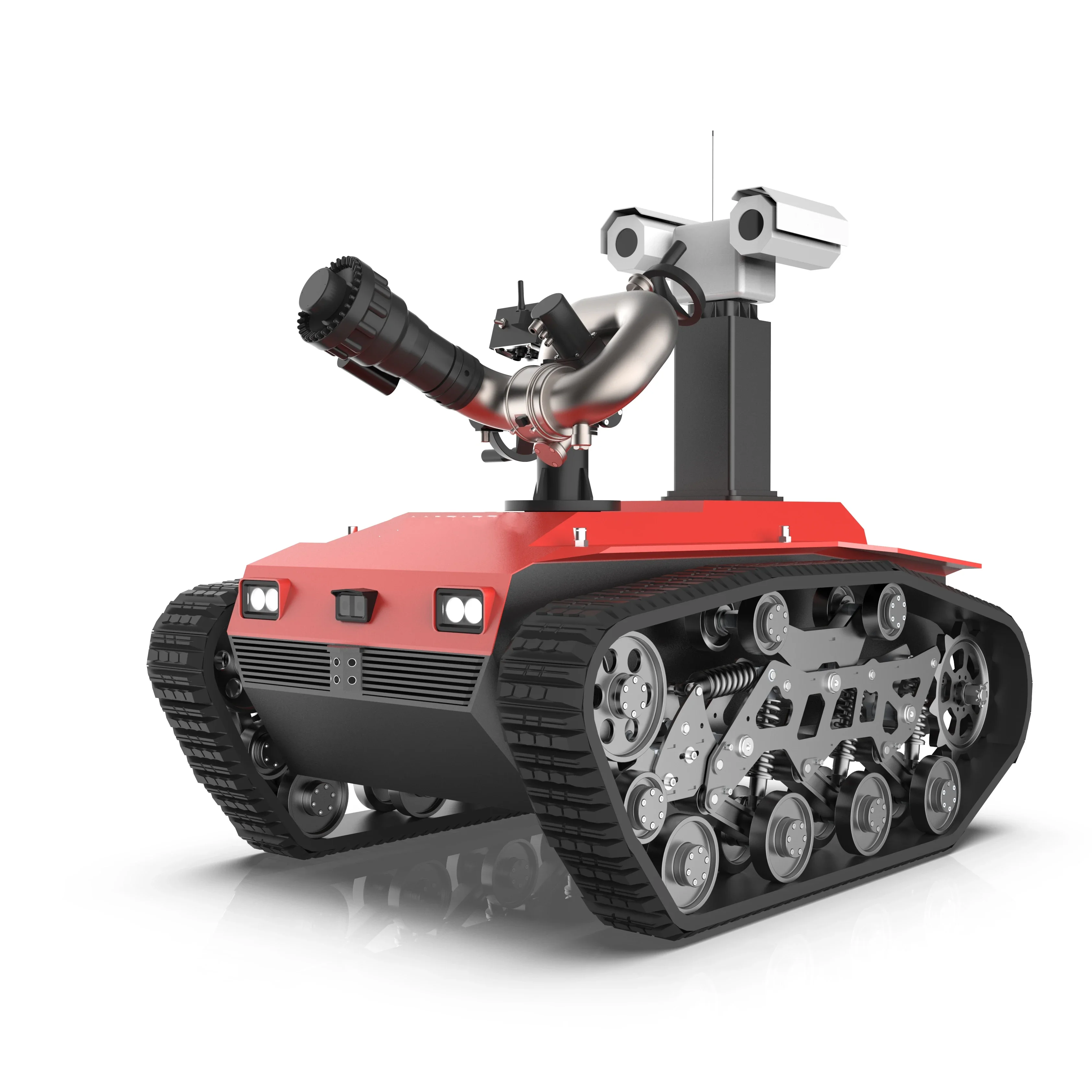 China-Made New Fire Fighting Robot Tank Crawler Chassis Core Motor Gearbox Restaurant Farm Construction PLC Technology