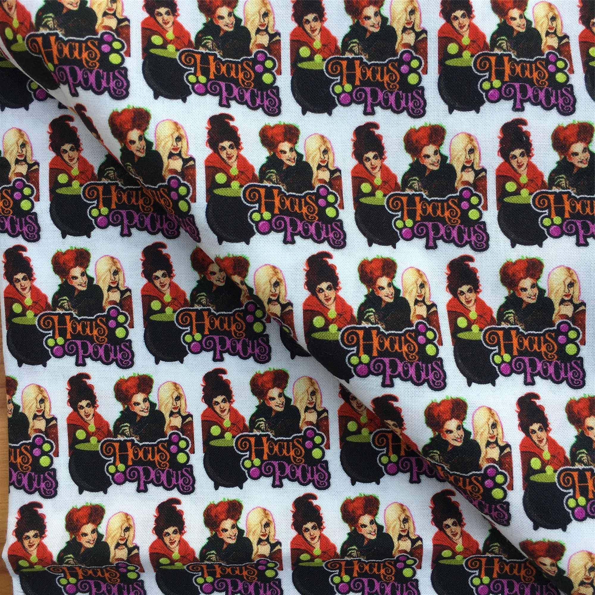 Disney Hocus Pocus Witch Digital Printing Polyester Cotton Fabric Sewing Quilting Fabric Needlework Material DIY Handmade