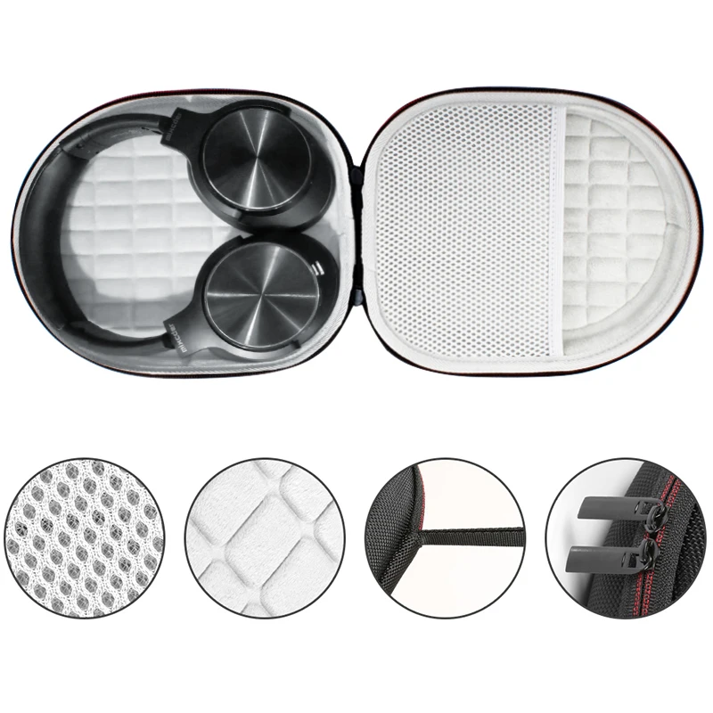 

Новейшая жесткая дорожная сумка из ЭВА для хранения на открытом воздухе, чехол для беспроводных Bluetooth-наушников Mixcder E9 ANC