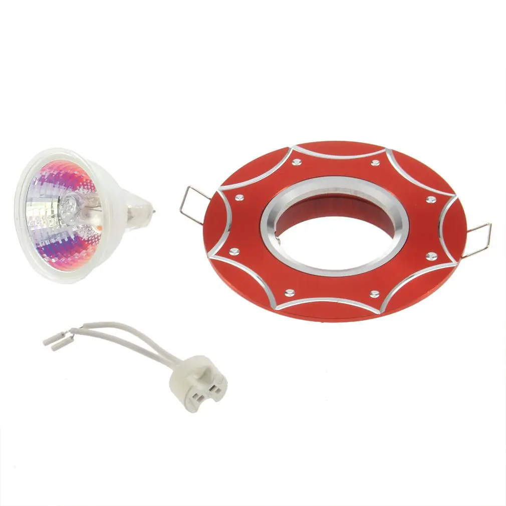 

New MR16 220V 35W Halogen Light 7001 Warm White Home Decor Spotlight Red