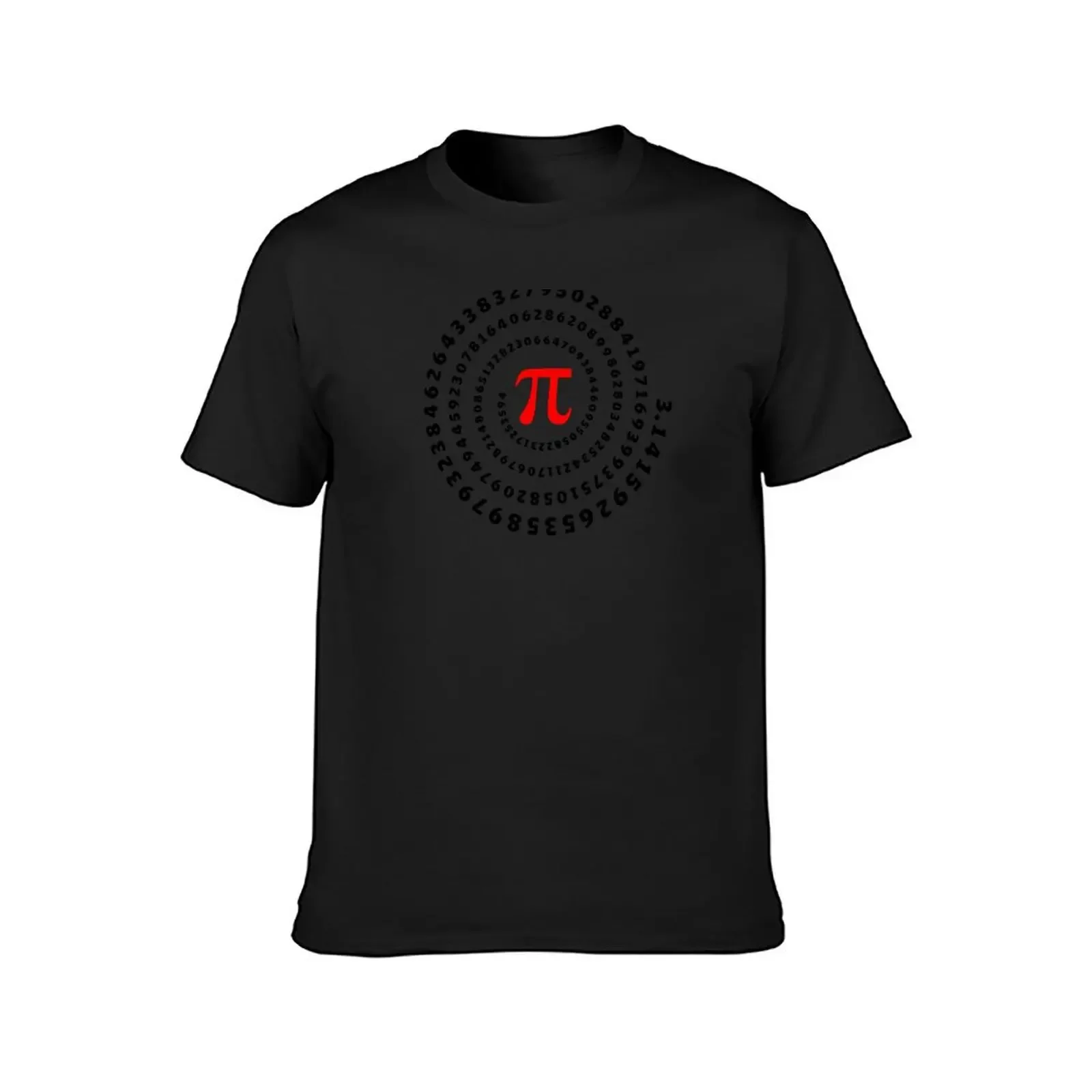 Pi, orty, spirale, scienza, matematica, matematica, numeri irragionevoli, sequenza t-shirt t-shirt abbigliamento uomo