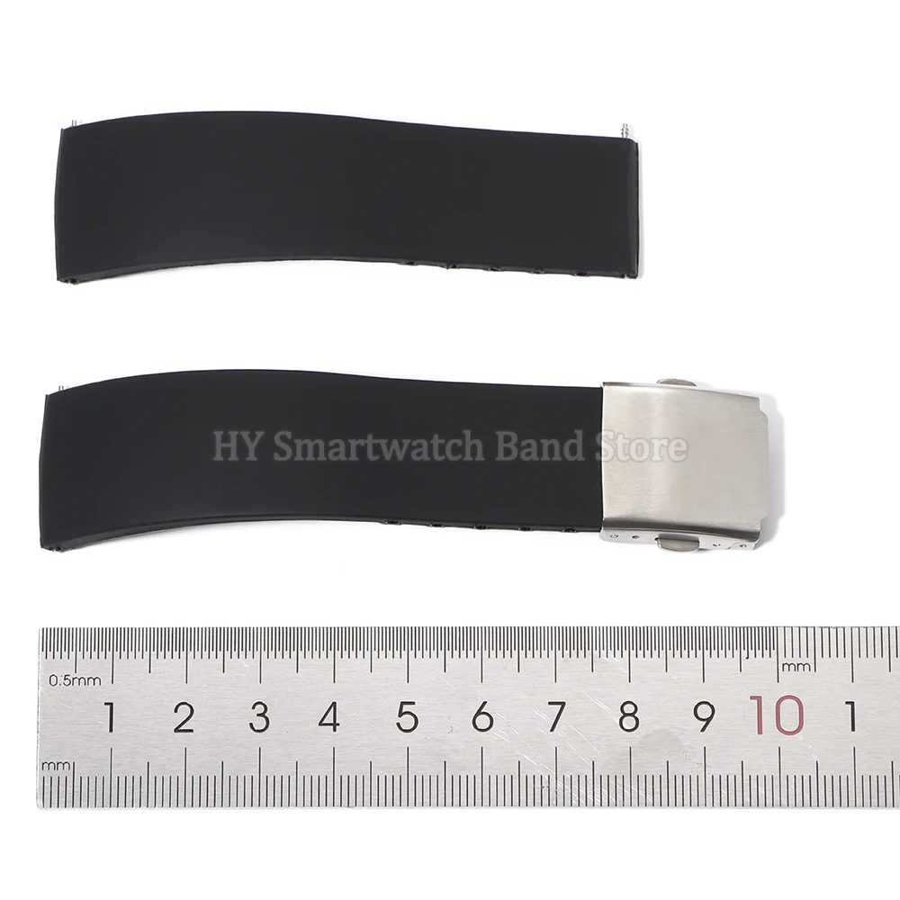 18mm 20mm 22mm 24mm Silicone Watch Strap for Seiko for Huawei GT4/3/2 Sport Quick Release Bracelet Dustproof Rubber Wrist Band