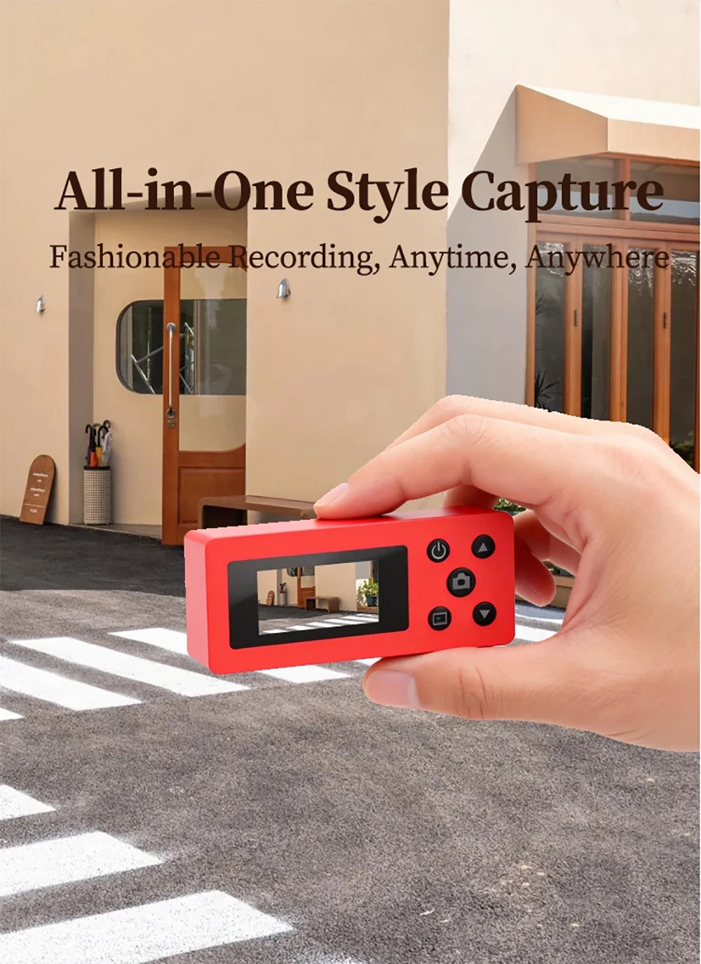 X7 1080P Full HD Thumb Camera 0.96inch Mini Action Retro Camera Support Memory Card Very Small Camcorder Keychain Video Recorder