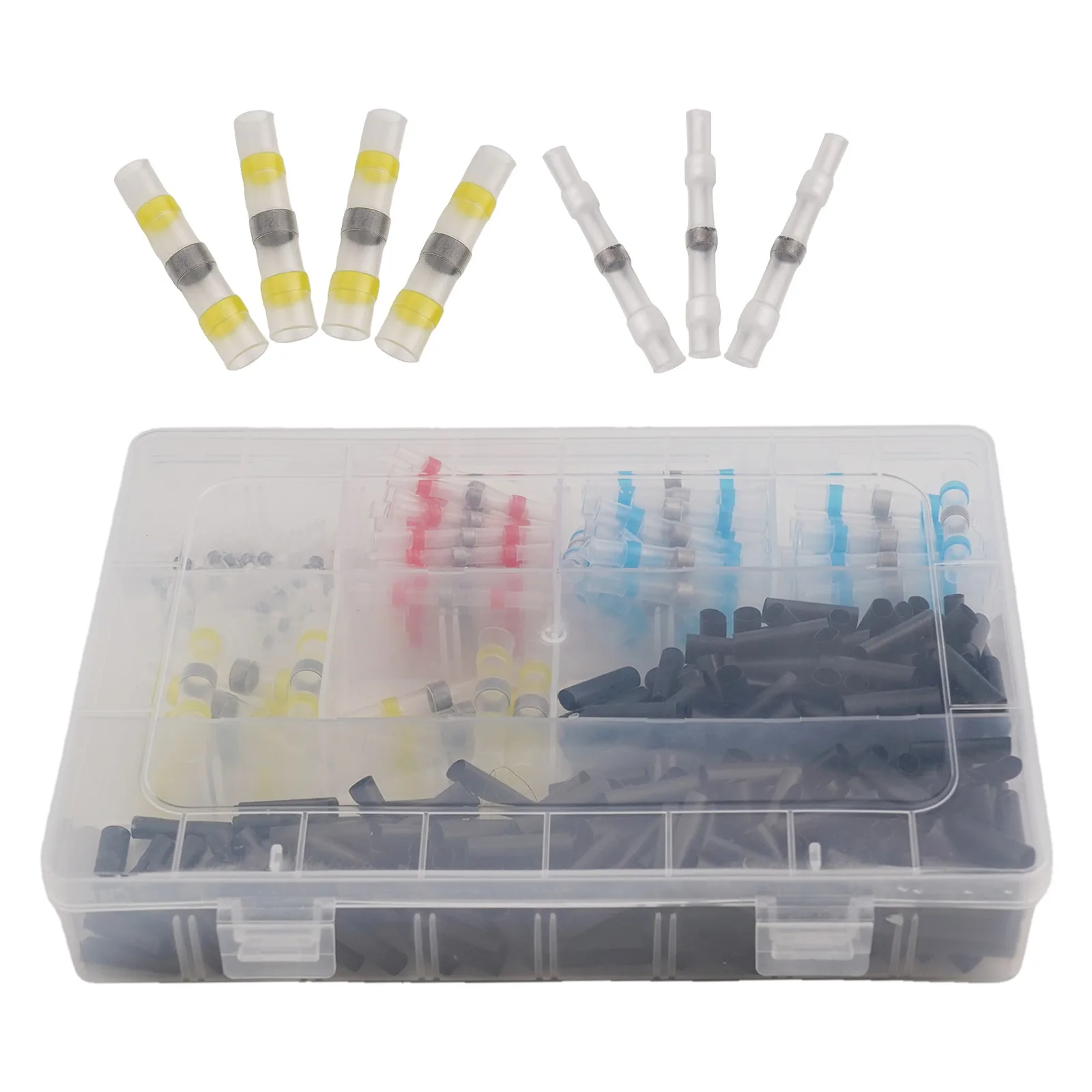Butt Wire Connectors Heat Shrink Connectors Advanced Waterproof Function Polyolefin Tube Color-coded Connection Tube