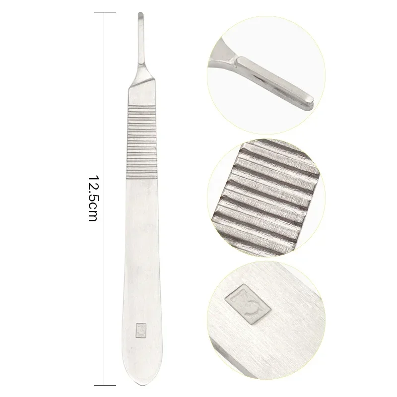 1PC 3# Dental Surgical Blades Stainless Steel Scalpel Handle Oral Implant Tools Dental Laboratory Equipment Materials